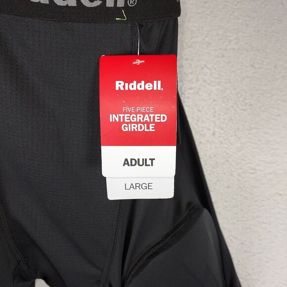 Riddell Mens L Football Girdle 5 Pad Integrated Padded Shorts Black NWT - Picture 12 of 13